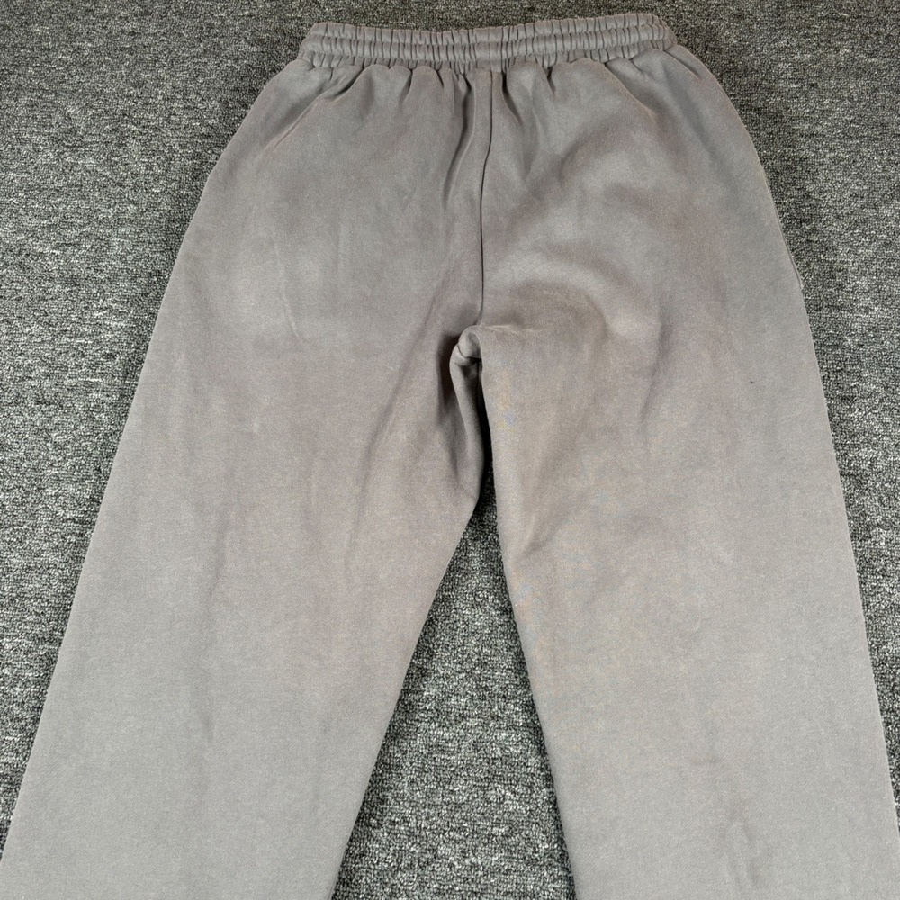 White Fox Sweatpants Womens Size S Grey Vol.3 Logo Joggers Pockets Fleece - Picture 8 of 10